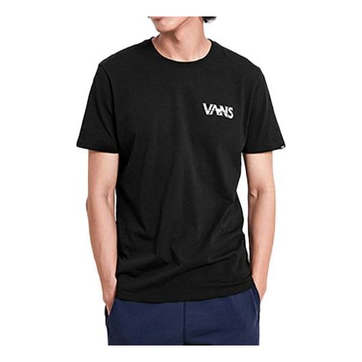 Men's Vans Skeleton Printing Short Sleeve Black VN0A4MLVBLK