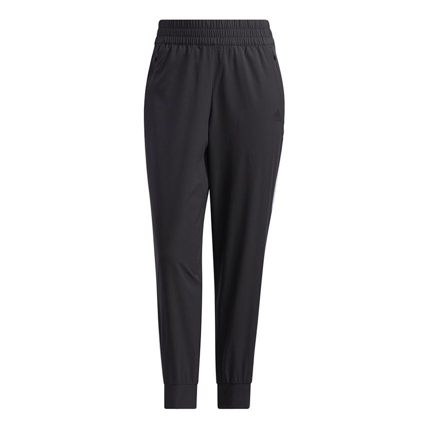 (WMNS) adidas Fi Pt Woven Athleisure Casual Sports Side Stripe Bundle Feet Long Pants/Trousers Black GP0642