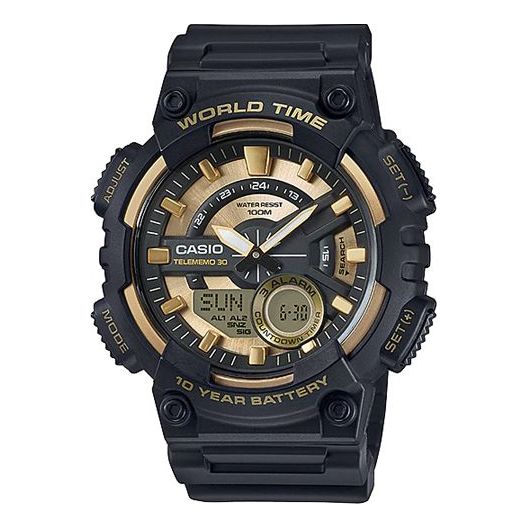 CASIO G Shock Quartz Sports Mens Black Analog AEQ-110BW-9A