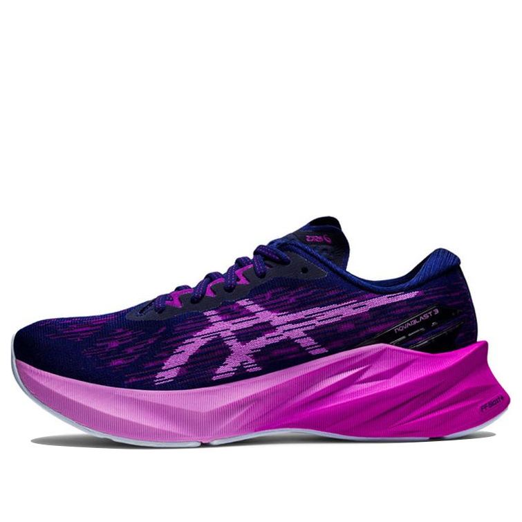 (WMNS) ASICS Novablast 3 Sneakers 'Black Purple' 1012B288-401
