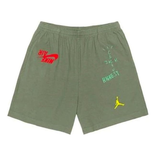 Travis Scott Cactus Jack x Jordan Shorts 'Green' TC-301