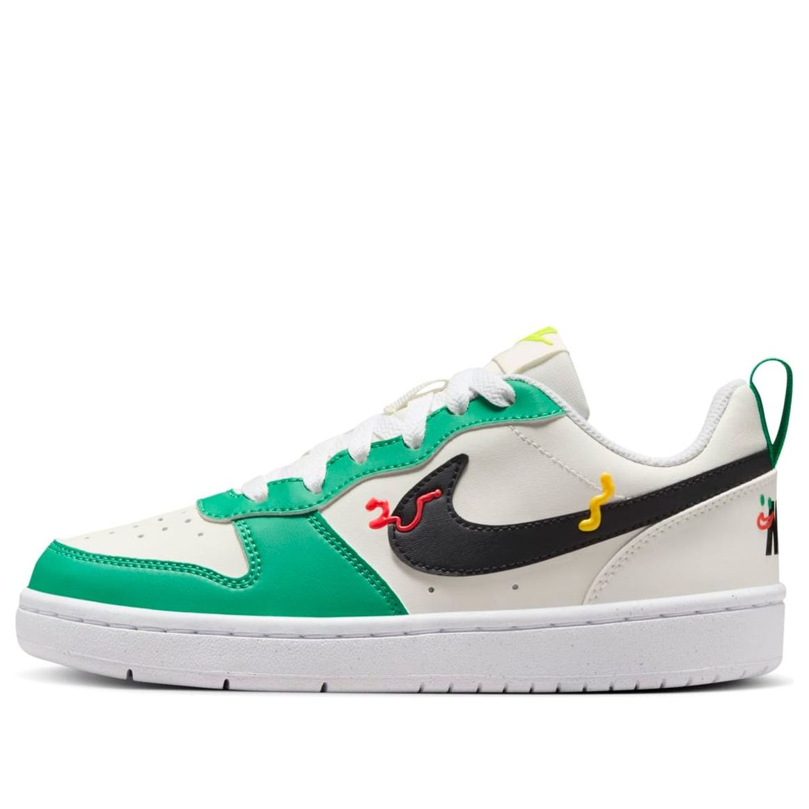 (GS) Nike Court Borough Low Recraft 'White Green Black' HF5750-101