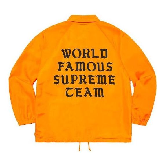 Supreme World Famous Coaches Jacket 'Orange Black' SUP-SS20-709