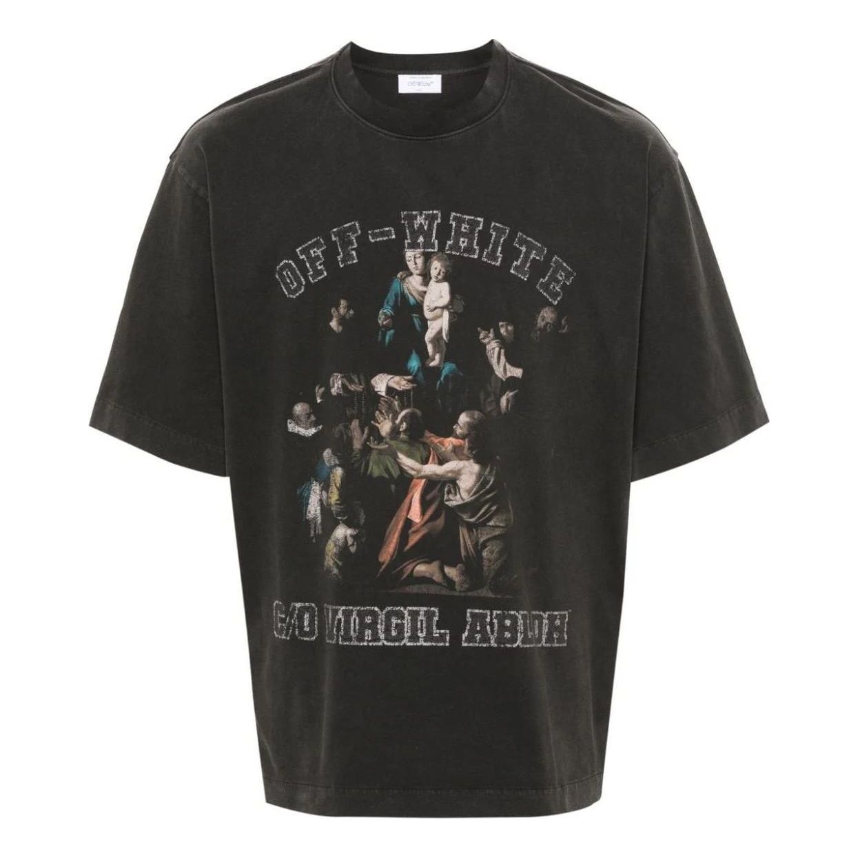 OFF-WHITE Mary Skate Short-Sleeve T-Shirt 'Black' OMAA120S24JER0061001