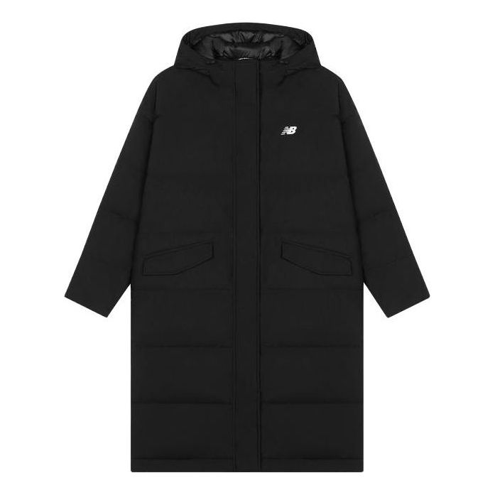 (WMNS) New Balance Athletics Long Puffer Jacket 'Black' AWJ33333-BK
