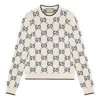 Gucci GG Cotton Knit Sweater 'Ivory Cotton' 694767-XKCDF-9145