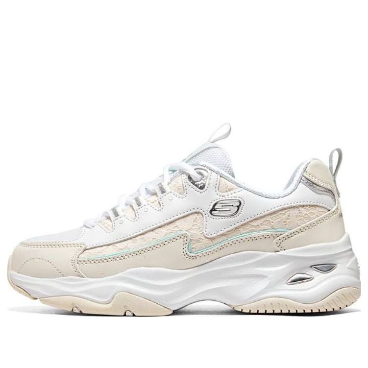 (WMNS) Skechers D'lites 4.0 'White Cream' 896147-MULT
