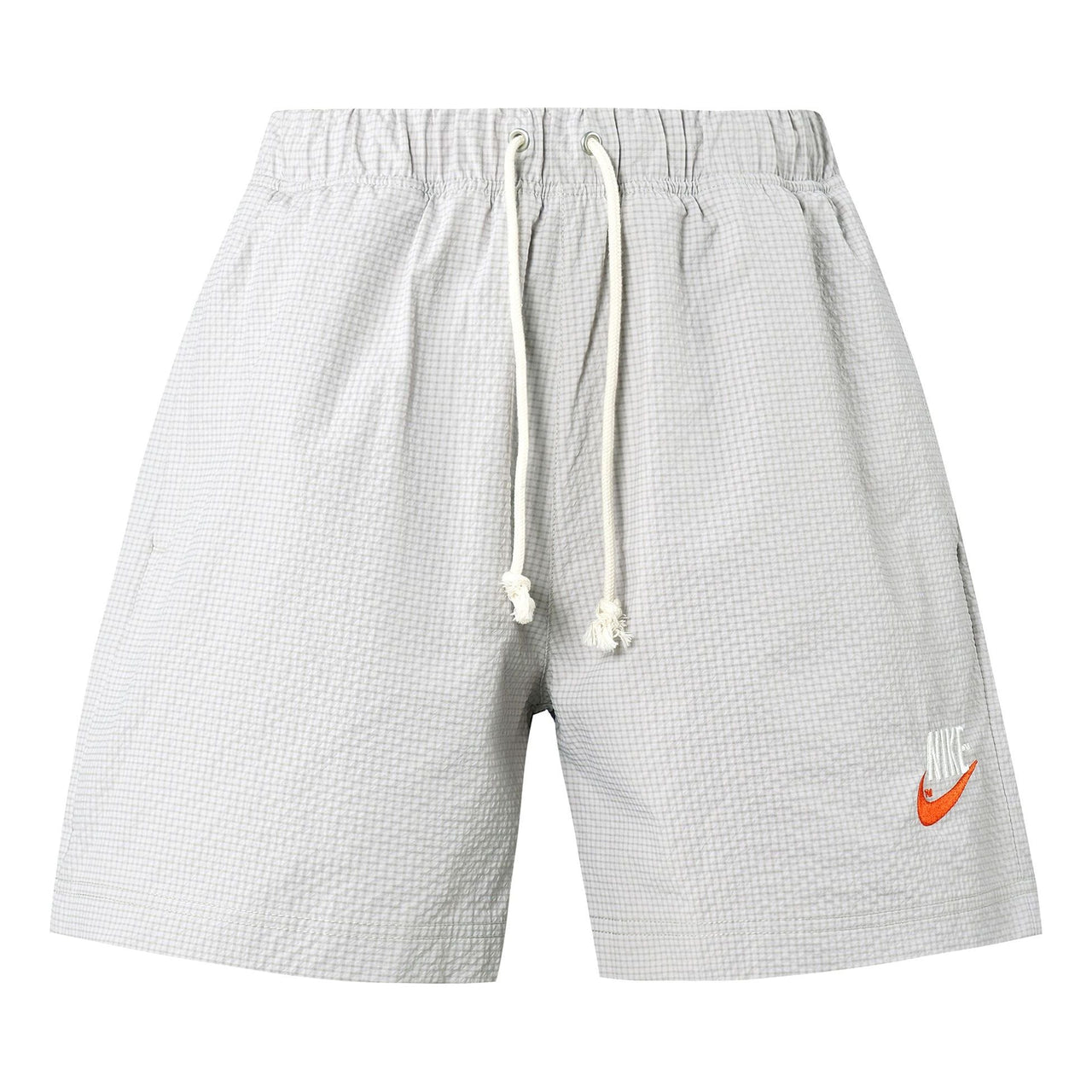 Nike Sportswear Solid Color Logo Micro Mark waterproof Woven Sports Shorts Gray DM5282-012