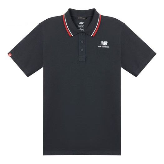 New Balance Classic Short Sleeve Polo Shirts 'Navy' AMT01983-ECL