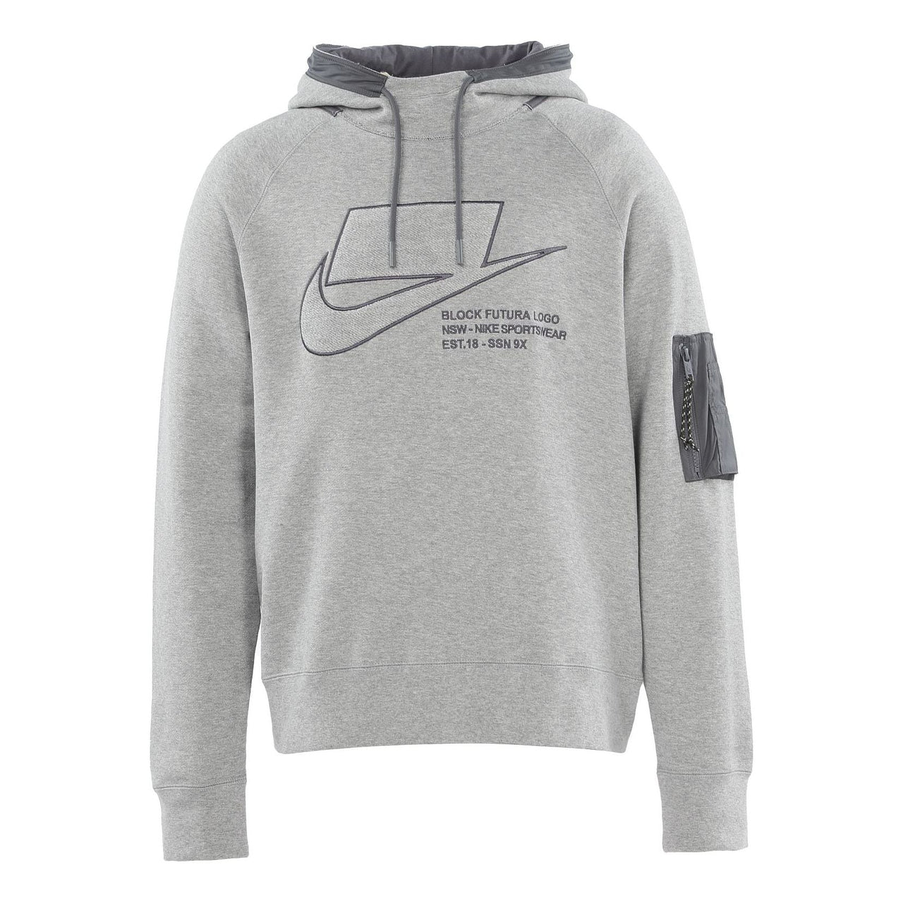Nike Sportswear logo Printing Woven Pullover dark grey Gray CU3798-050