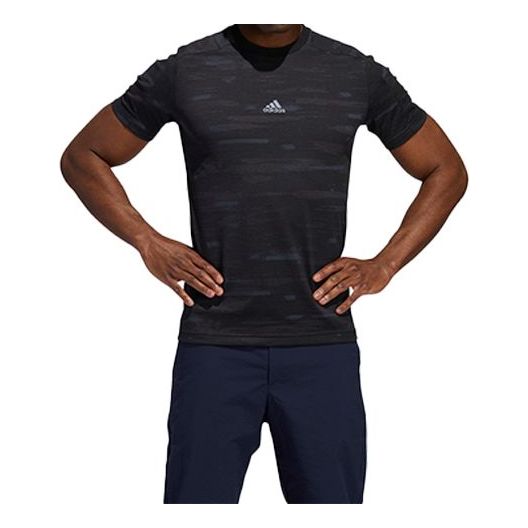 Men's adidas Jaq Printing Short Sleeve Black T-Shirt FT2777