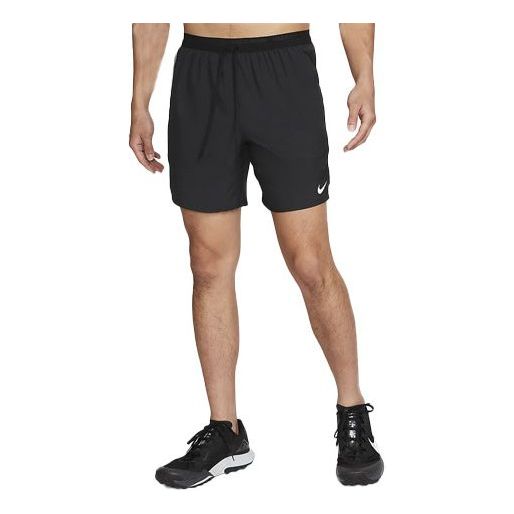 Men's Nike Solid Color Logo Sports Running Black Shorts DM4762-010