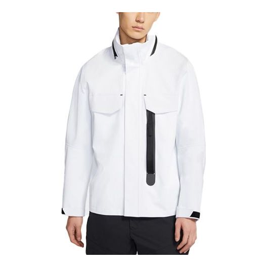 Nike Sportswear Tech Pack Contrast Sports Hooded Jacket For Men White CZ9310-100