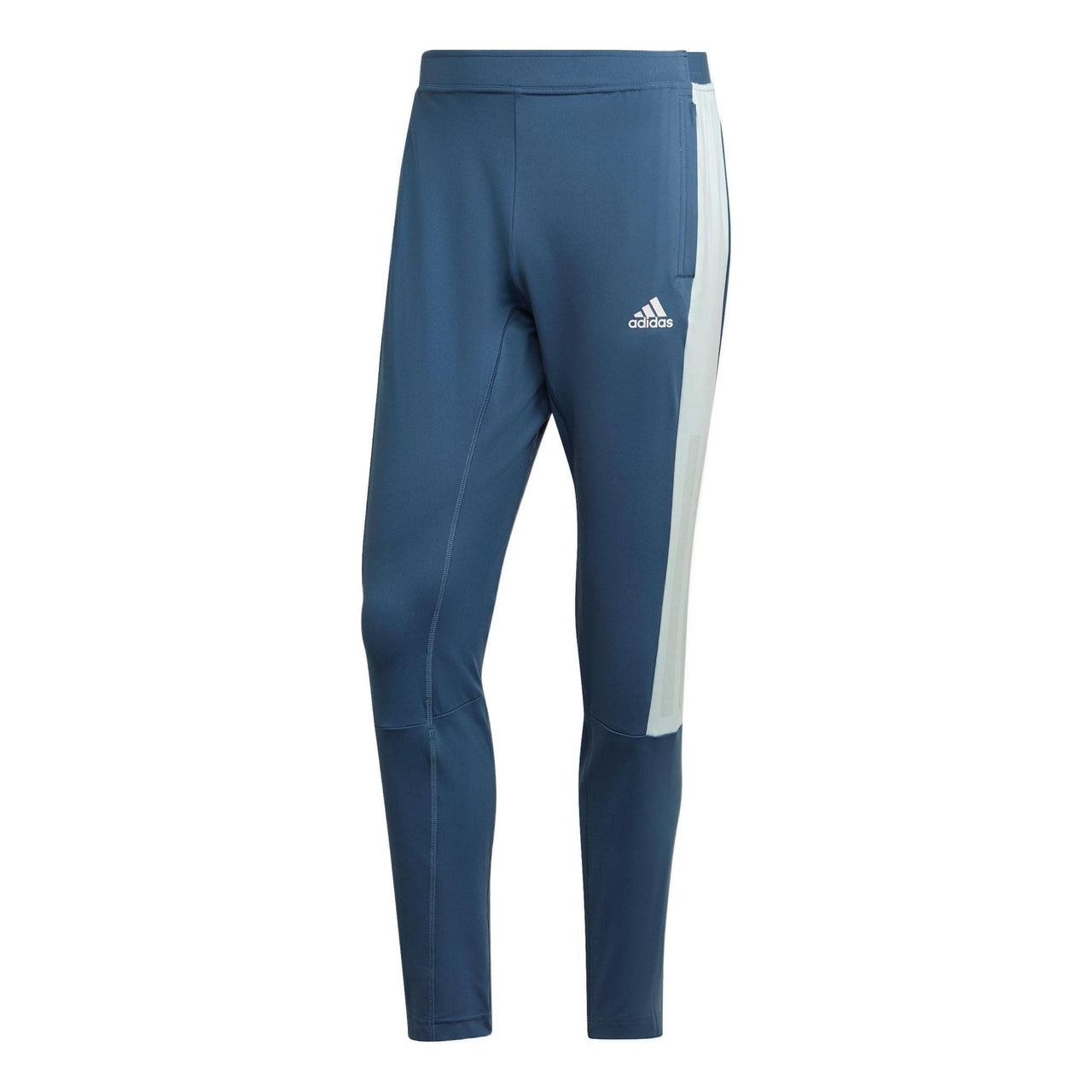 Men's adidas Logo Printing Lacing Slim Fit Sports Pants/Trousers/Joggers Blue HZ9705