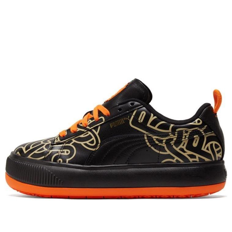 (WMNS) PUMA Pronounce x Suede Mayu 'Black Orange' 381262-01