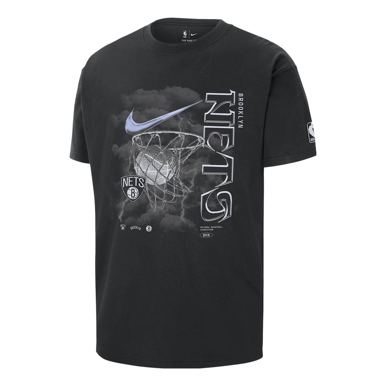 Nike Brooklyn Nets Courtside Max90 T-Shirt 'Black' FN2041-010
