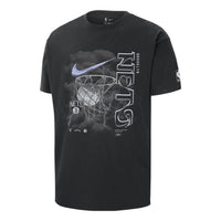 Nike Brooklyn Nets Courtside Max90 T-Shirt 'Black' FN2041-010