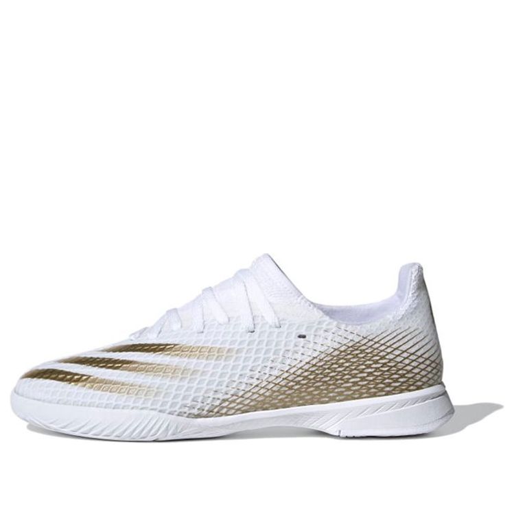 adidas X Ghosted.3 IN 'White Metallic Gold Melange' EG8204