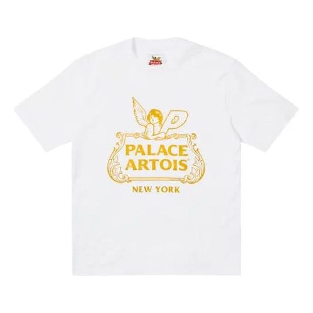 Palace X Stella Artois FW21 Logo T-Shirt 'White' P21STTS004