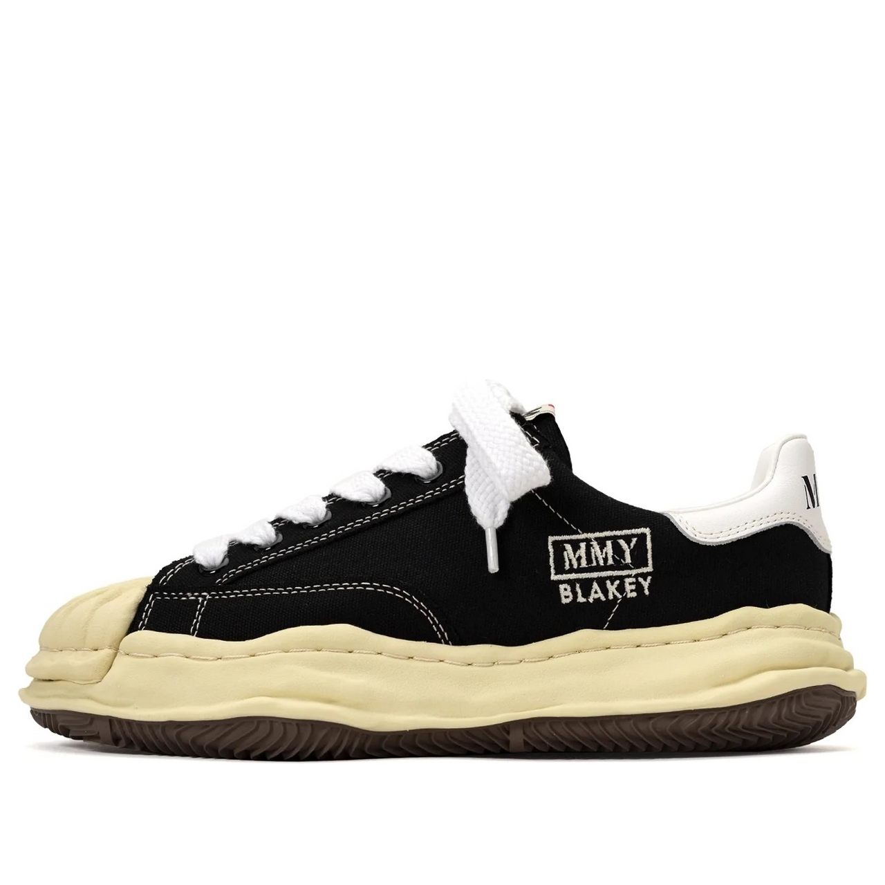 Maison MIHARA YASUHIRO BLAKEY VL OG Sole Canvas Low-top Sneaker 'Black' A09FW732-BLK