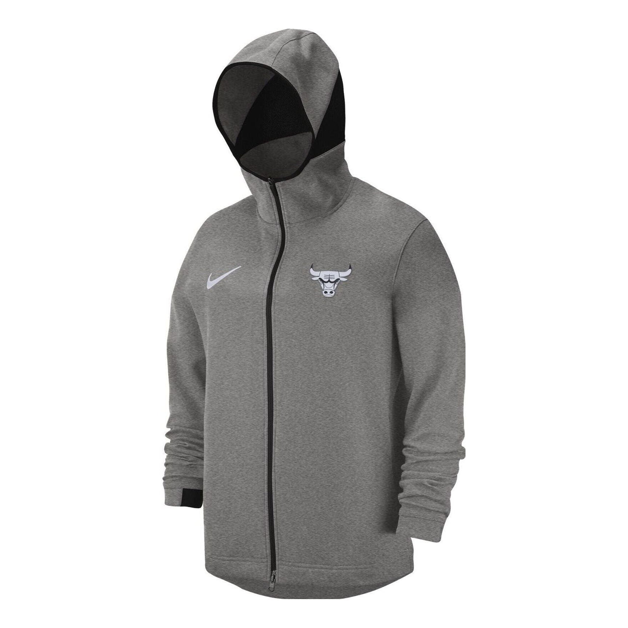 Nike NBA Chicago Bulls Dri-FIT Full Zip Hoodie 'Dark Heather Grey' 940867-032