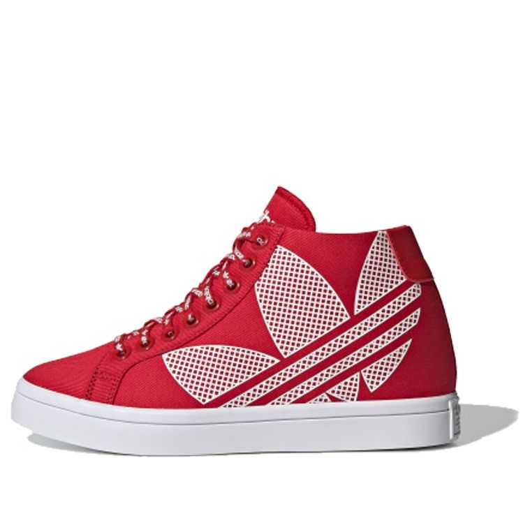 (WMNS) adidas originals Courtvantage Heel Logo 'Red White' FU6821