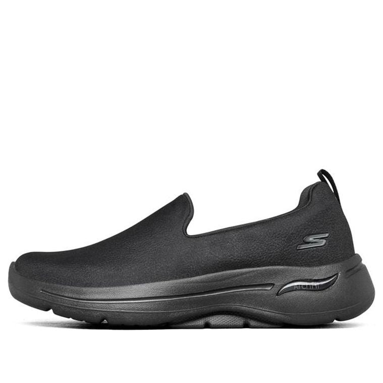 (WMNS) Skechers Go Walk Arch Fit Slip on 'Triple Black' 124411-BBK