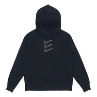 (WMNS) Nike Rhinestone Fleece Hoodie 'Black' DH1412-010