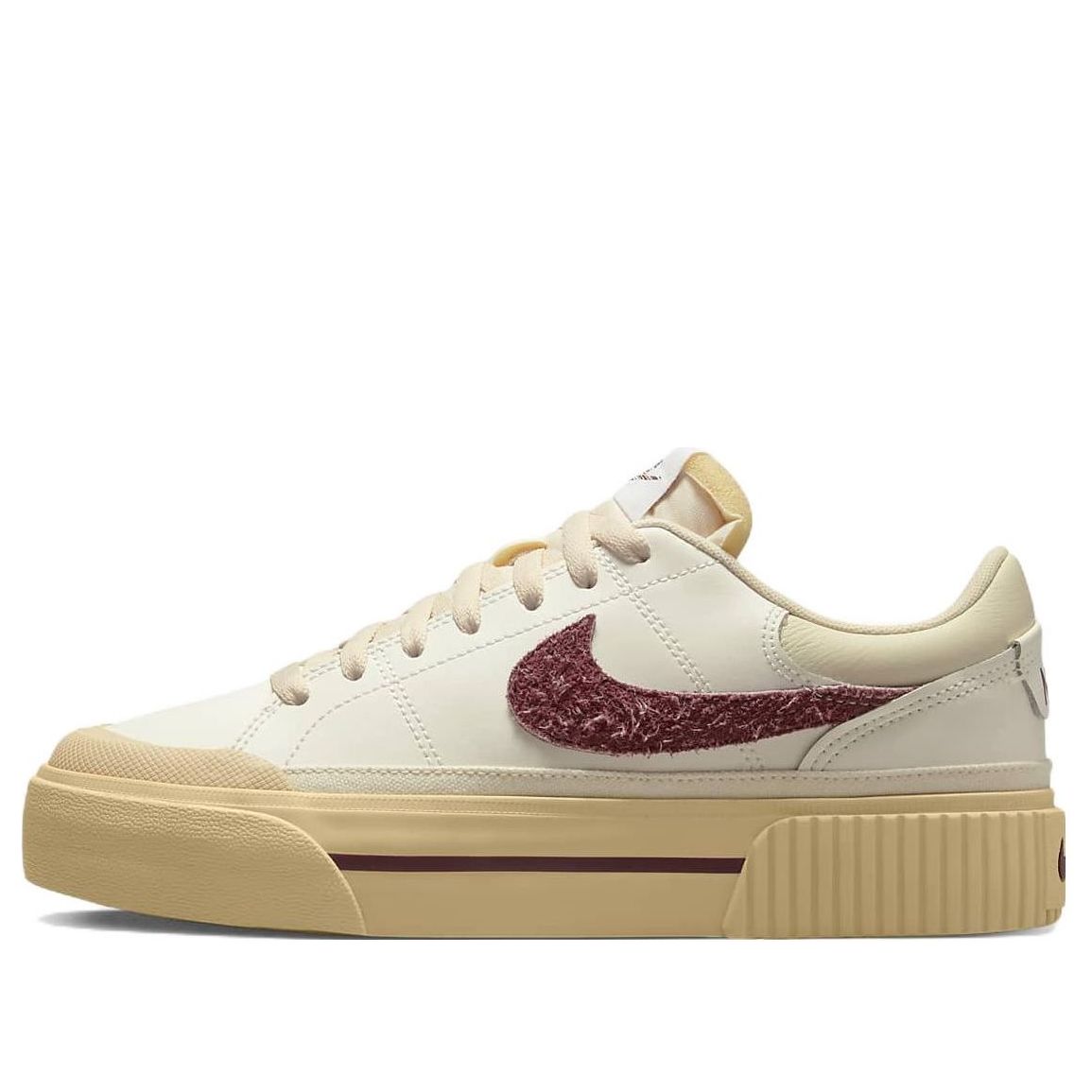 (WMNS) Nike Court Legacy Lift 'Sail Dark Beetroot' DZ4766-133