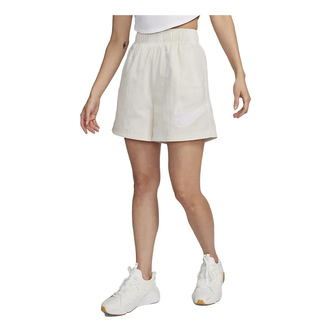 (WMNS) Nike Sportswear Essential Woven Shorts 'White' DM6740-104
