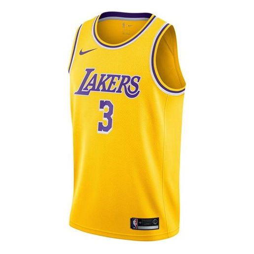 Nike NBA Team limited Jersey SW Fan Edition Lakers Davis No. 3 Yellow AA7099-742