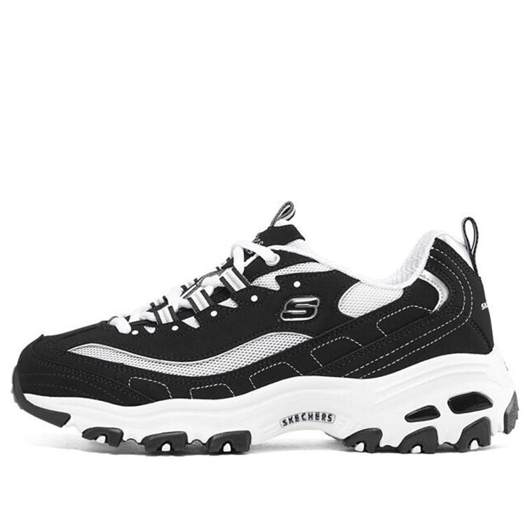 (WMNS) Skechers Dlites 1.0 'Black White' 896121-BKW