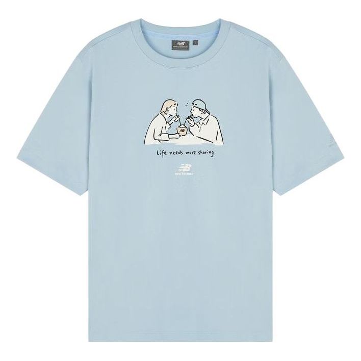 New Balance x PK Graphic Tee 'Sky Blue' 5ED26041-LBL