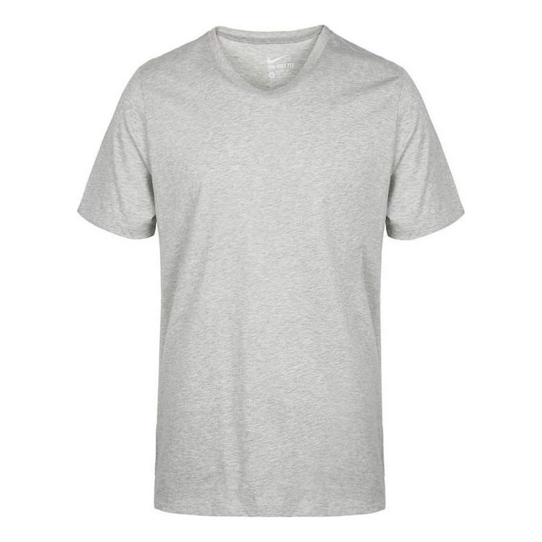 Nike Solid Color Pullover Crew Neck T-Shirt 'Grey' 743036-082