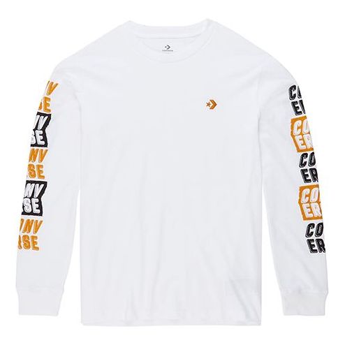 Converse Applique LogoLong-sleeve Tee Men White 10019933-A01