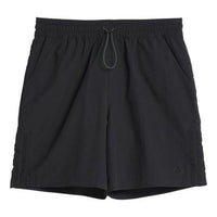 adidas Solid Color Loose Casual Shorts Unisex Black HA1290