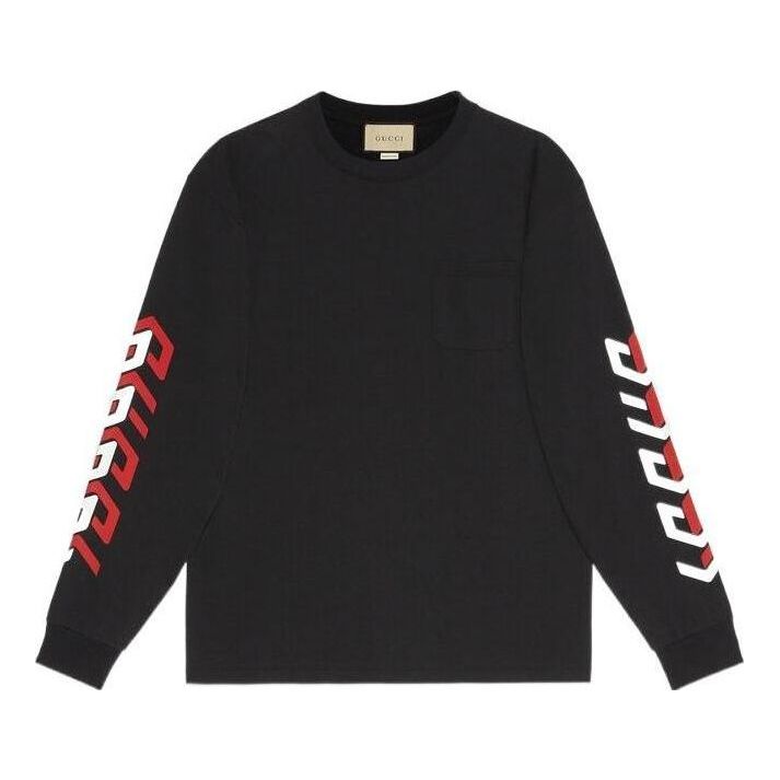 Gucci Cotton T-Shirt With Gucci Mirror Print 'Black' 676063-XJDWA-1152