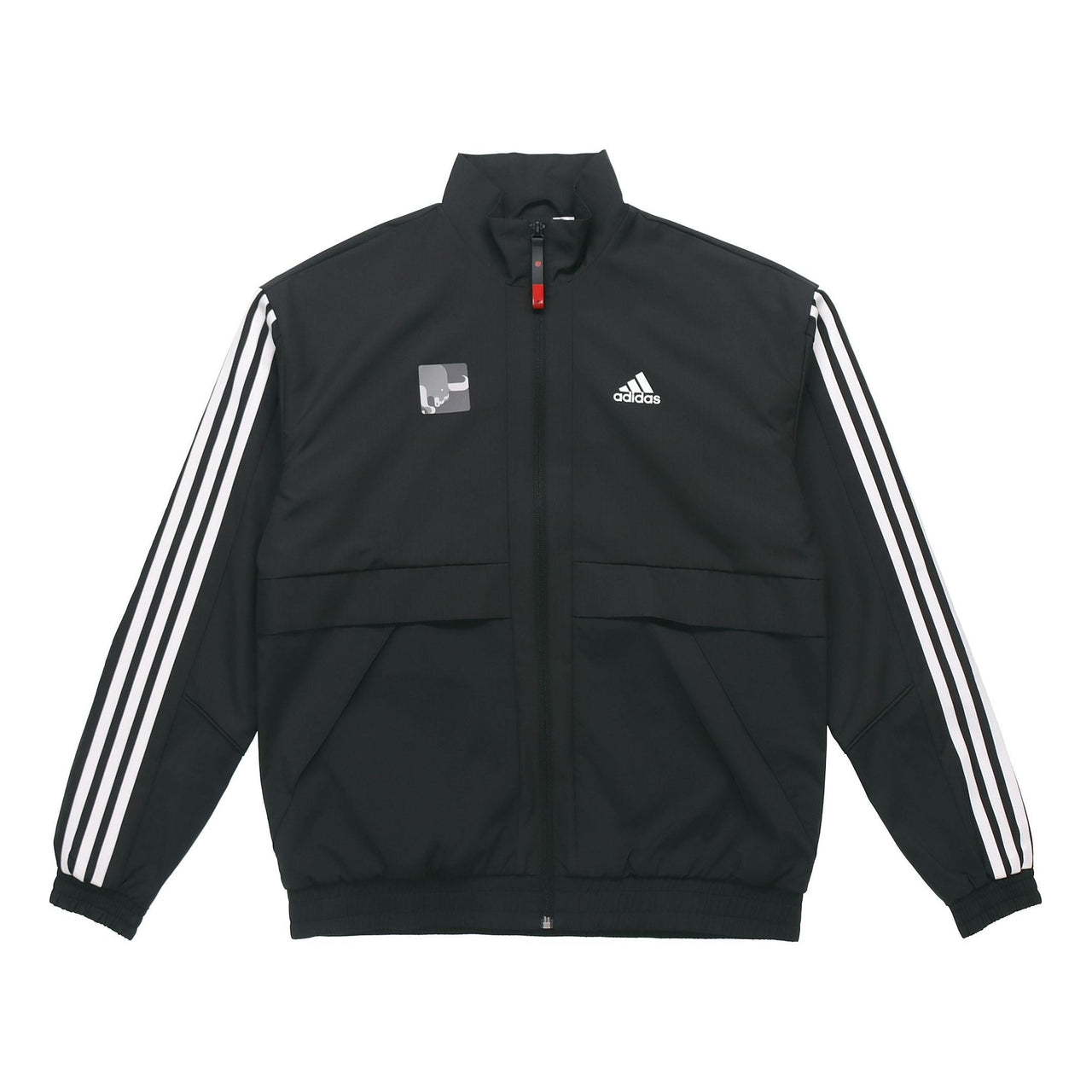adidas Cny Jkt South Fleece Lined Stay Warm Stand Collar Sports Jacket Black GP1823