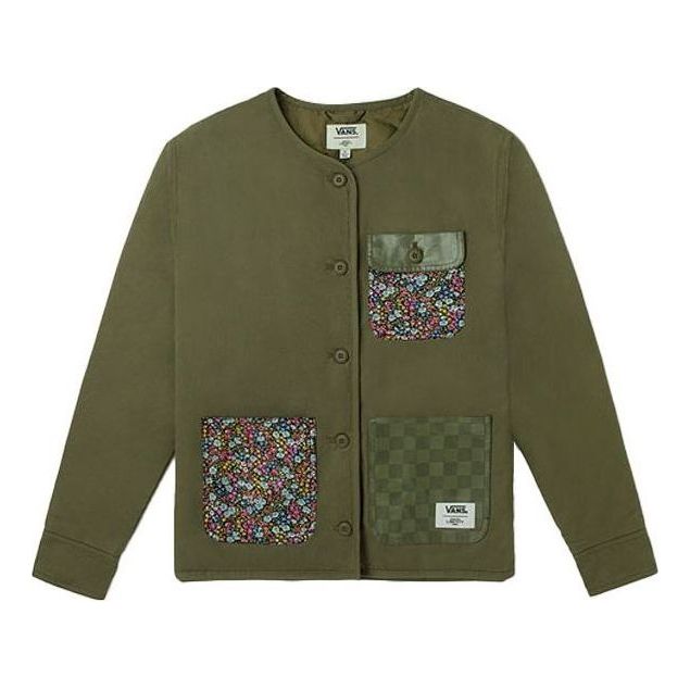(WMNS) Vans Made With Liberty Fabric Jacket 'Olive Green' VN0A5FSDZEA