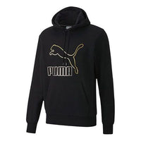 PUMA Loose Printed Hooded Fleece Black 599300-56