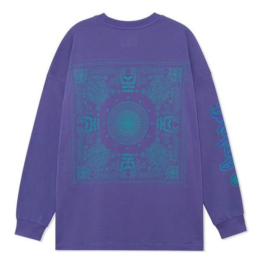 Li-Ning BadFive Graphic Long Sleeve T-shirt 'Purple' AHSRB51-1