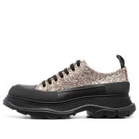 (WMNS) Alexander McQueen Tread Sleek Sneaker 'Glitter Black' 697072W4VJ32265