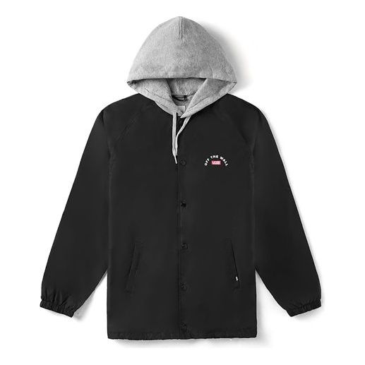 (WMNS) Vans hooded casual Jacket Black VN0A4BR8BLK