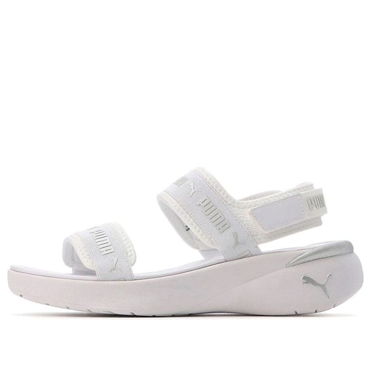 (WMNS) PUMA Sportie Sandal 'White Metallic Silver' 381172-02