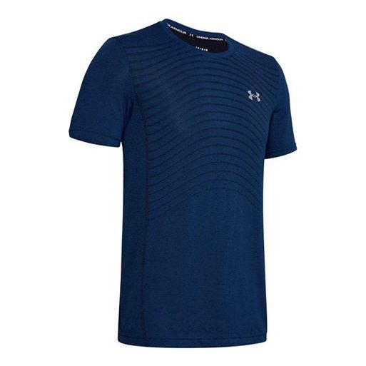 Men's Under Armour Seamless Wave Short Sleeve Blue 1351450-449