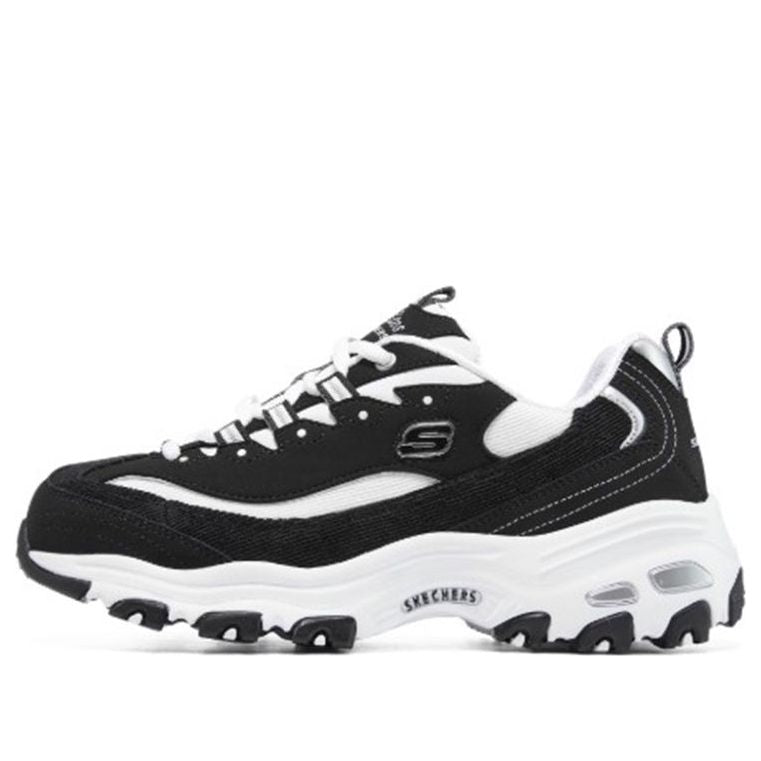 (WMNS) Skechers D'Lites 1.0 'Black' 149906-BKW
