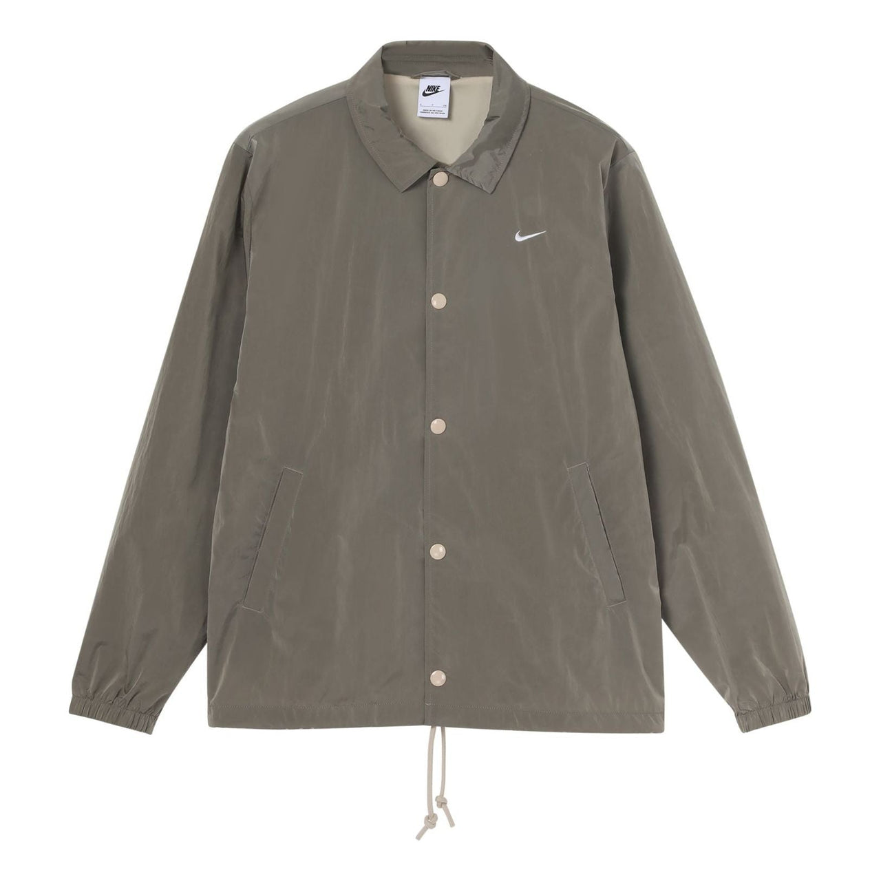 Men's Nike Solid Color Buckle Lapel Jacket Autumn Rattan Color DQ5006-206
