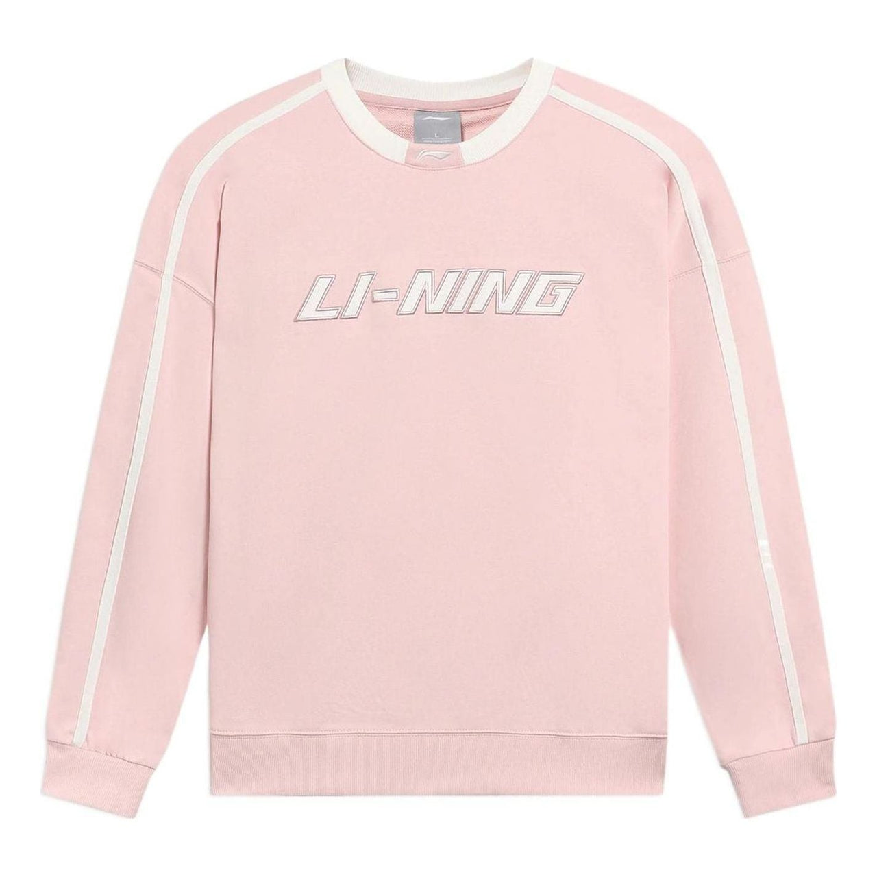 Li-Ning Striped Graphic Sweatshirt 'Pink White' AWDRD50-5