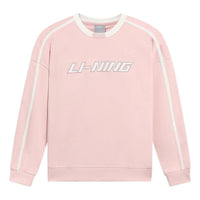 Li-Ning Striped Graphic Sweatshirt 'Pink White' AWDRD50-5