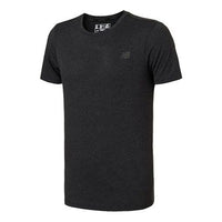 New Balance Men's New Balance Knit Tops Round Neck Breathable Sweat-Wicking Short Sleeve Black AMT73080-BKH
